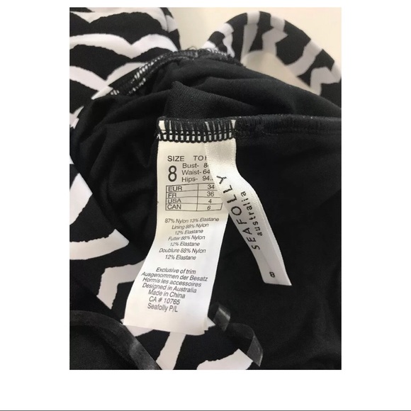 NEW Seafolly Tidal Wave High Neck One Piece Swim - Picture 8 of 8